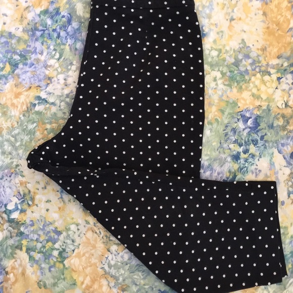 Briggs New York black dot capris - Picture 2 of 3